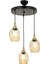 Avonnı AV-65234-3T-BSY Siyah Boyalı Modern Avize E27 Metal Cam 40CM 1