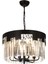 Avonnı AV-65225-BSY40 Siyah Boyalı Klasik Avize E14 Metal Kristal 40CM 1