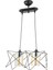 Avonnı AV-65076-2Y-BSY Siyah Boyalı Modern Avize E27 Metal Cam 40X20CM 1