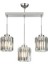 Avonnı AV-65230-3KY Krom Kaplama Modern Avize E27 Metal Kristal 54X15CM 1