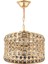 Avonnı AV-65240-3S Sarı Kaplama Modern Avize E27 Metal Kristal 25CM 1