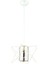Avonnı AV-65076-KRM Krem Boyalı Modern Avize E27 Metal Cam 20X20CM 1