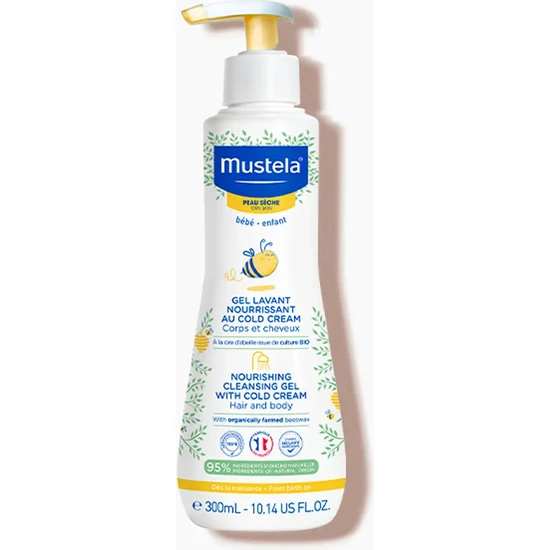 Mustela Cold Cream Içeren Besleyici Temizleme Jeli 300ML