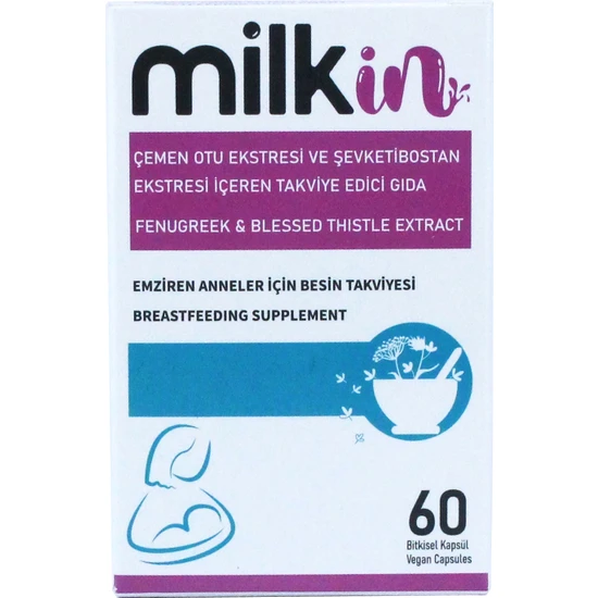 milkin 60 Kapsül - Anne Sütünü Artırmayı Destekleyen Gıda Takviyesi