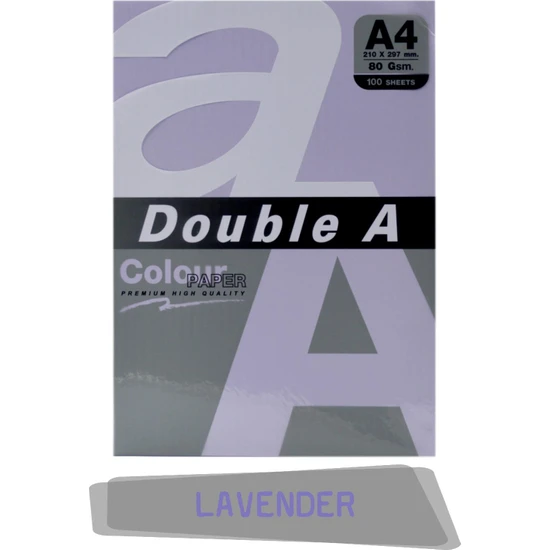 Double A Renkli Fotokopi Kağıdı 100'lü A4 80 gr Lavender