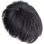Peruk Erkek Kısa Saç Baş Üstü Değiştirme Blok Tam Saç Değiştirme Siyah Yün El Dokuması 13*14 (Yurt Dışından) 5