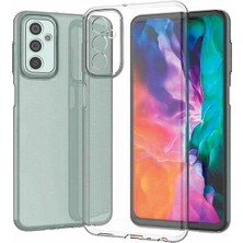 Fitcase A04S Kılıf Kamera Korumalı Silikon Şeffaf Arka Kapak