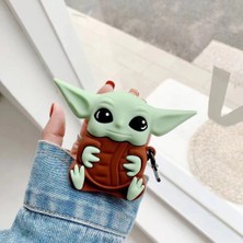 Airpods 1 / 2 Nesil Uyumlu  Baby Yoda Karakter Silikon Koruma Kılıf