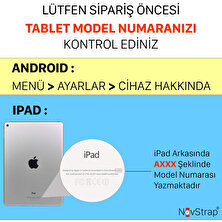 NovStrap Novstap Apple iPad Air 1 Air 2 iPad 9.7 Inç 2017 2018 5/6 Nesil Kılıf Kollu Çocuk Tablet Kılıfı