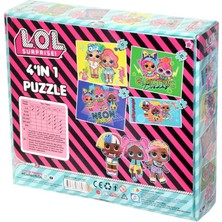 Art LOL7627 Laço Kids L.o.l. 4'ü1 Kutuda Puzzle / 6+12+16+25 Parça Puzzle