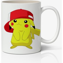 Anime Marketi Pokemon Pikachu Beyaz Porselen Kupa Bardak