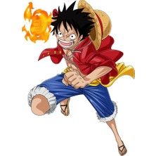 Anime Marketi One Piece Monkey D. Luffy Beyaz Porselen Anime Kupa Bardak