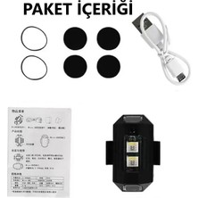 Duhaline 7 Renk Mini LED Şarjlı 45W Dron Scooter Bisiklet Motorsiklet Araba Çakarlı LED Uyarı Işığı