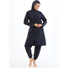 Secret Moda Fermuarlı Renk Seçenekli Tam Kapalı Hızlı Kuruma Özellikli Tesettür Mayo