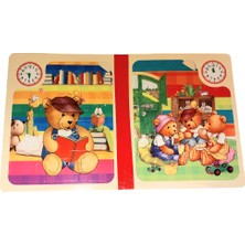 Bak Gel Al Kitap Şeklinde Ahşap Puzzle