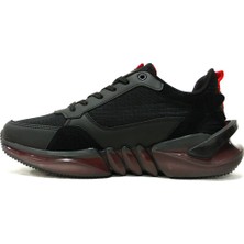 Wickers Siyah Kırmızı Bağcıklı Sneakers Spor Ayakkabı10