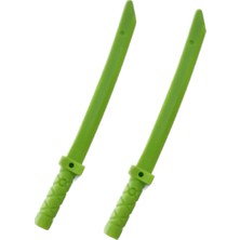 LEGO Orijinal Parçalar - 2’ Li Koyu Yeşil Katana