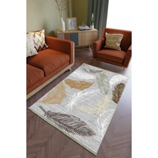 10 Post Online Salon Halısı Otantik Kahverengi Yolluk Kaymaz Yuvarlak Oval Kesme Ince Yıkanabilir Halı