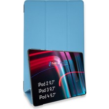 Happycase iPad 4 9.7 Kılıf Tablet Smart Kılıf - Mavi