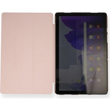 Happycase Samsung Galaxy T870 Tab S7 11 Kılıf Tablet Smart Kılıf - Rose Gold