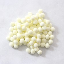 Peluş ponpon, 1.5 cm  50 adet  Krem