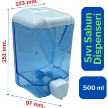 Wespa Plastik Şeffaf Sıvı Sabun Dispenseri 500 Ml. x 20 Adet