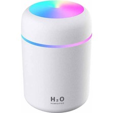 Humidifier Hava Nemlendirici USB Buhar Makinesi Işıklı Oda Araç Aroma Difüzörü H2O