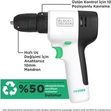 Black & Decker Reviva™ Revhd12c-Qw 12v Şarjlı Darbeli Matkap Lityum-Iyon