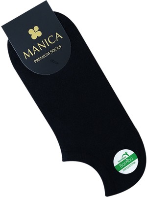 MANICA Kadın Bambu Sneaker Çorap - Siyah