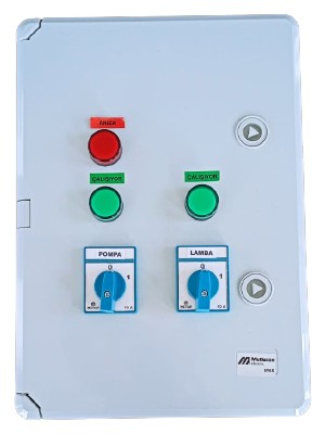 WaterFun Elektrikli Lüks Kumanda Panosu Zaman Röleli 1 Pompa 1 Grup Lamba Monofaze