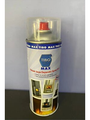 Tibo Max Şömine Sprey Boyası Yüksek Isıya Dayanıklı Siyah