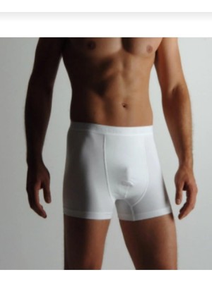 Yıldız 39 Erkek Likralı Boxer Beyaz 10 Adet