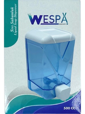 Wespa Plastik Şeffaf Sıvı Sabun Dispenseri 500 Ml.