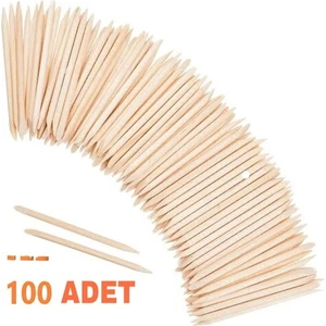 Tırnak Eti Itici Portakal Çubuğu Ahşap 100'lü