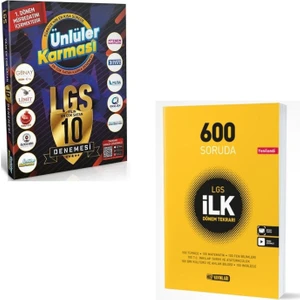 Ünlüler Karması 8. Sınıf LGS 1. Dönem 10 Deneme ve Hız Yayınları LGS 600 Soruda İlk Dönem Tekrarı