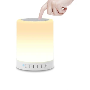 Dokunmatik Bluetooth Hoparlör Speaker Renk Değiştiren Işıklı Gece Lambası