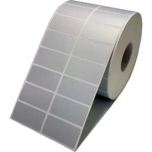 Ataşehir Barkod Etiket 25X50 mm Baskısız Silver Mat Demirbaş Etiketi 500 Adet