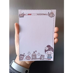 EyER Shoping Figürlü A6 Çek Kopar To Do List Bloknot Tasarım Defter