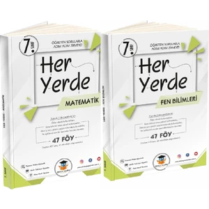 Şahsi Yayın 7. Sınıf Zekaküpü Matematik, Fen Bilimleri Heryerde Föy Seti - 2023