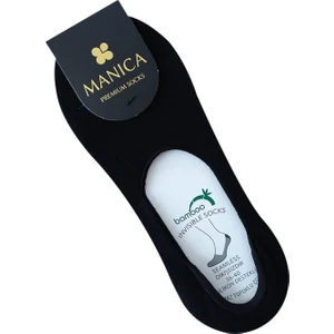 Kadın Bambu Babet Çorap - Siyah