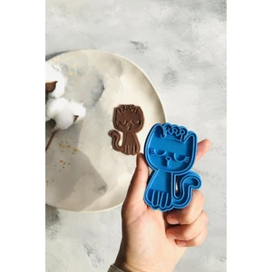 Mavi Taçlı Kedi Hamur Şekillendirici