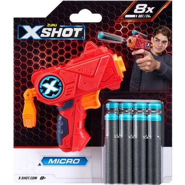 Zubu X-Shot Micro (8 Dartlı) Kırmızı Fiyatı - Taksit Seçenekleri