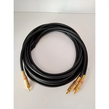YSN Sounds Amfi Rca Kablosu - 1 Giriş 2 Çıkış Bakır Kablo Teyp Subwoofer Çıkışı Için - 5