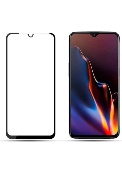 Samsung Galaxy A10S Kılıf Baskılı Kapak - Dark Neon Yaprak C Harfi + 5d Tam Kaplayan Cam