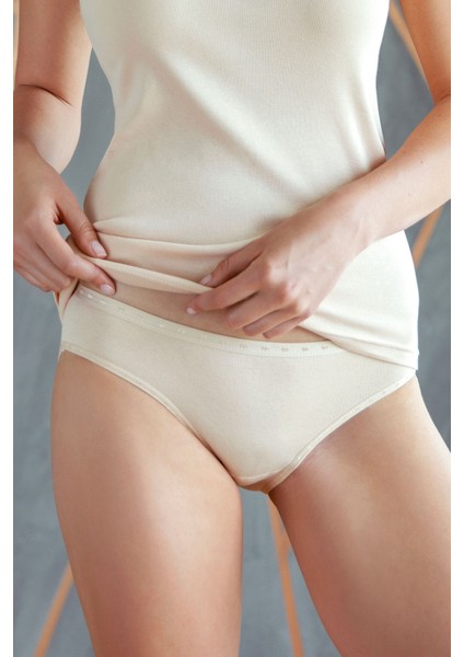 3lü Paket Kadın Külot Ten