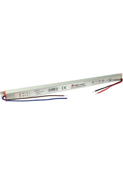 24V 2.5A Metal Kasa Slim İnce Adaptör MRW-60-24PL