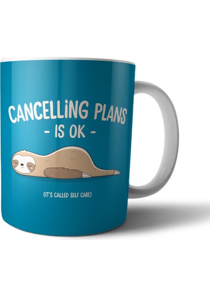 Cancelling Plans Is Ok - Tembel Hayvan - Tembellik Hakkı Kupa Bardak Model 1