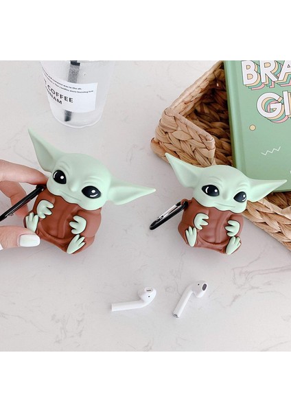 Airpods 1 / 2 Nesil Uyumlu Baby Yoda Karakter Silikon Koruma Kılıf fiyatları