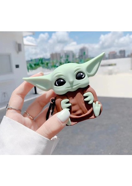 Airpods 1 / 2 Nesil Uyumlu Baby Yoda Karakter Silikon Koruma Kılıf fırsatları