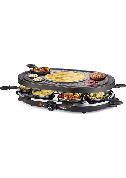 01.162700.01.001 Raclette 8 Oval Grill Izgara Raklet modelleri